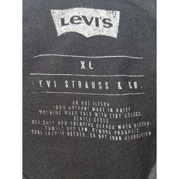 Levis Mens XL Black T-Shirt With Rainbow Logo - Picture 4 of 6